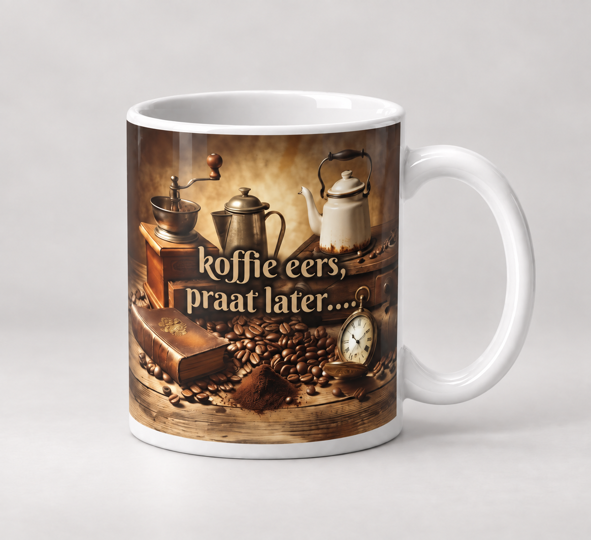 Koffie Eers, Praat Later Mug